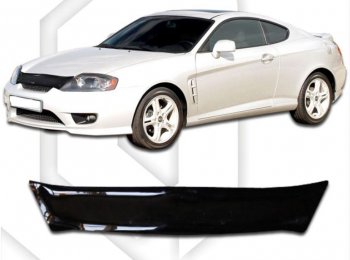 Дефлектор капота CA-Plastic Hyundai Tiburon 2 GK дорестайлинг (2001-2004)