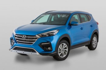 21 899 р. Передний бампер YT Hyundai Tucson TL дорестайлинг (2015-2018) (Неокрашенный)  с доставкой в г. Санкт‑Петербург. Увеличить фотографию 3