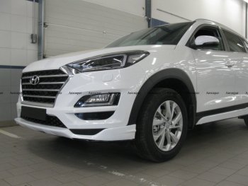 6 799 р. Юбка переднего бампера АВТОКРАТ Hyundai Tucson TL рестайлинг (2018-2021) (Неокрашенная)  с доставкой в г. Санкт‑Петербург. Увеличить фотографию 3