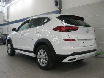 6 799 р. Юбка заднего бампера АВТОКРАТ  Hyundai Tucson  TL (2018-2021) рестайлинг (Неокрашенная)  с доставкой в г. Санкт‑Петербург. Увеличить фотографию 2