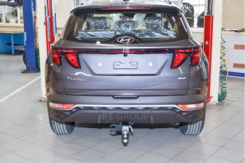 14 999 р. Фаркоп Petroil Tuning (съемный квадрат, сборка РФ) Hyundai Tucson NX4 (2020-2022)  с доставкой в г. Санкт‑Петербург. Увеличить фотографию 3