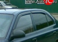 999 р. Комплект дефлекторов окон (ветровиков) 4 шт. Russtal  Hyundai Accent  седан ТагАЗ (2001-2012)  с доставкой в г. Санкт‑Петербург. Увеличить фотографию 1