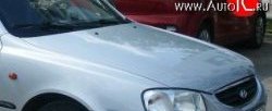 15 999 р. Капот Стандартный Hyundai Accent седан ТагАЗ (2001-2012) (Окрашенный)  с доставкой в г. Санкт‑Петербург. Увеличить фотографию 1