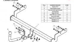 6 549 р. Фаркоп Лидер Плюс Hyundai Accent седан ТагАЗ (2001-2012) (Без электропакета)  с доставкой в г. Санкт‑Петербург. Увеличить фотографию 2