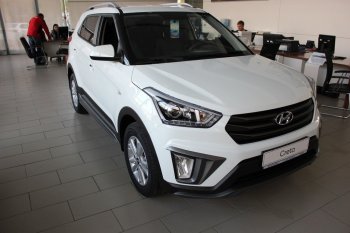 5 649 р. Накладка на передний бампер АвтоКрат Hyundai Creta GS дорестайлинг (2015-2019) (Неокрашенная)  с доставкой в г. Санкт‑Петербург. Увеличить фотографию 3