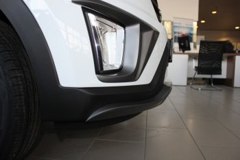 2 269 р. Накладки на ПТФ АвтоКрат Hyundai Creta GS рестайлинг (2019-2021) (Неокрашенные)  с доставкой в г. Санкт‑Петербург. Увеличить фотографию 1