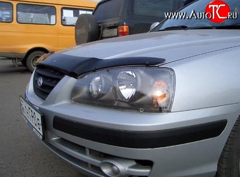 2 599 р. Дефлектор капота NovLine Hyundai Elantra XD седан дорестайлинг (2000-2003)  с доставкой в г. Санкт‑Петербург