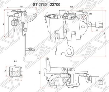 2 049 р. Катушка зажигания SAT  Hyundai Elantra ( XD,  XD2) (2000-2010), Hyundai Tucson  JM (2004-2010), KIA Cerato  1 LD (2003-2008), KIA Sportage  2 JE,KM (2004-2010)  с доставкой в г. Санкт‑Петербург. Увеличить фотографию 1