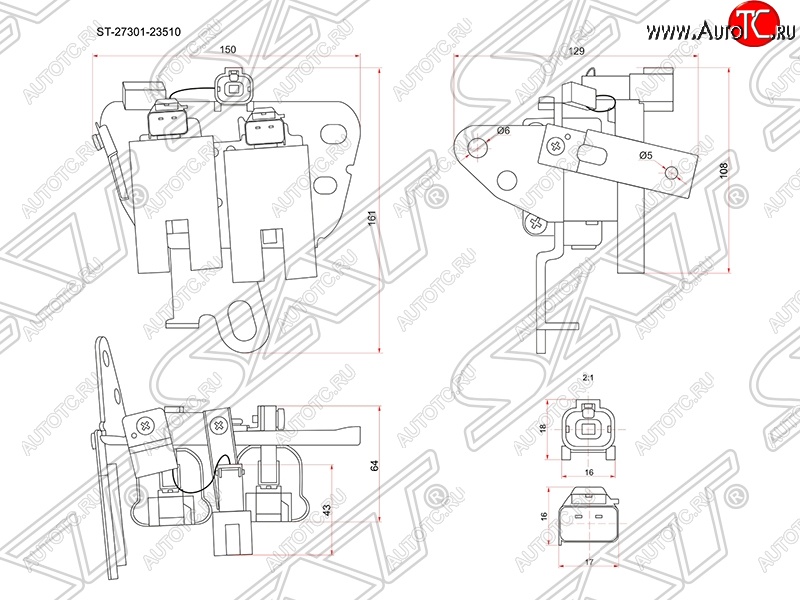 1 749 р. Катушка зажигания SAT  Hyundai Elantra  HD - I30  FD  с доставкой в г. Санкт‑Петербург