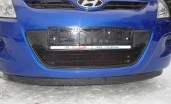 1 469 р. Сетка на бампер Russtal (черная) Hyundai i20 PB хэтчбэк дорестайлинг (2008-2012)  с доставкой в г. Санкт‑Петербург. Увеличить фотографию 6