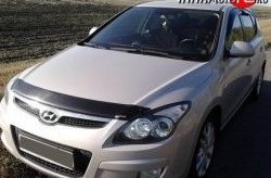 2 069 р. Дефлектор капота NovLine  Hyundai I30  FD (2007-2012) универсал дорестайлинг, хэтчбек дорестайлинг, универсал рестайлинг, хэтчбэк 5 дв. рестайлинг  с доставкой в г. Санкт‑Петербург. Увеличить фотографию 1