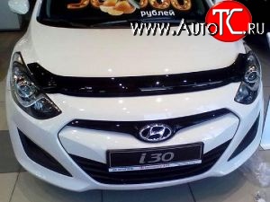 2 279 р. Дефлектор капота NovLine Hyundai I30 2 GD дорестайлинг универсал (2011-2015)  с доставкой в г. Санкт‑Петербург