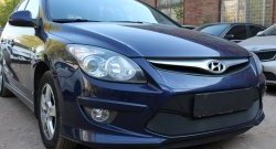 1 469 р. Сетка на бампер Russtal (черная)  Hyundai I30  FD (2010-2012) универсал рестайлинг, хэтчбэк 5 дв. рестайлинг  с доставкой в г. Санкт‑Петербург. Увеличить фотографию 3