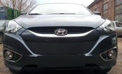 Сетка на бампер Russtal (черная) Hyundai IX35 1 LM дорестайлинг (2009-2013)