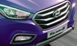 6 849 р. Накладка на решетку радиатора СТ Hyundai Tucson TL дорестайлинг (2015-2018)  с доставкой в г. Санкт‑Петербург. Увеличить фотографию 2