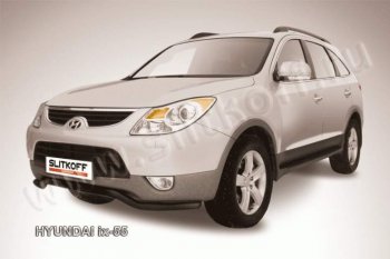 Защита переднего бампера из трубы d57 Slitkoff (волна) Hyundai IX55 (2008-2012)