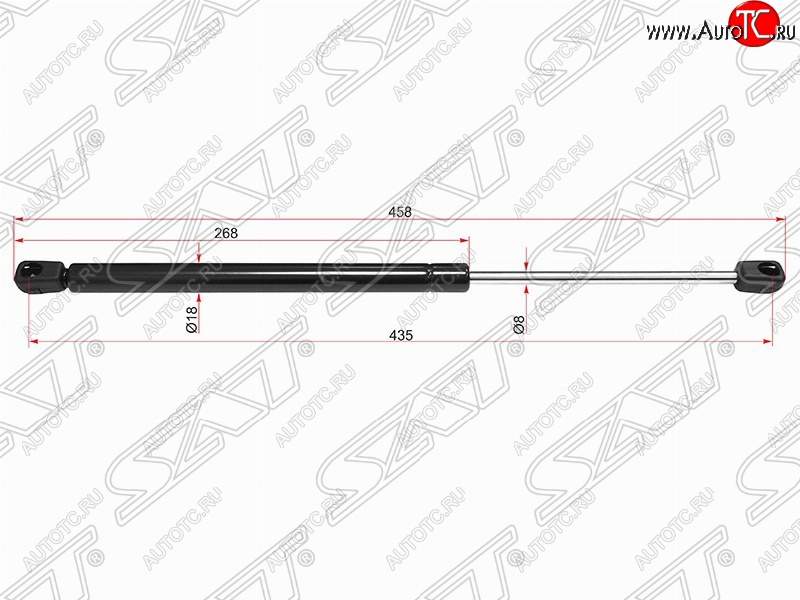 599 р. Упор крышки багажника SAT (на стекло)  Hyundai Santa Fe  SM (2000-2012)  с доставкой в г. Санкт‑Петербург