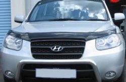 2 499 р. Дефлектор капота NovLine Hyundai Santa Fe CM рестайлинг (2009-2012)  с доставкой в г. Санкт‑Петербург. Увеличить фотографию 1