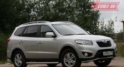 Защита переднего бампера одинарная Souz-96 (d42). Hyundai Santa Fe 2 CM рестайлинг (2009-2012)