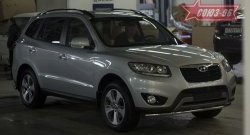 Защита переднего бампера одинарная Souz-96 (d42). Hyundai Santa Fe 2 CM рестайлинг (2009-2012)