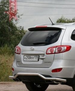 11 159 р. Защита заднего бампера Souz-96 (d60) Hyundai Santa Fe CM рестайлинг (2009-2012)  с доставкой в г. Санкт‑Петербург. Увеличить фотографию 1