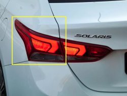 24 849 р. Фара задняя левая Стандартная (светодиодная)  Hyundai Solaris  HCR (2017-2020) седан дорестайлинг  с доставкой в г. Санкт‑Петербург. Увеличить фотографию 1