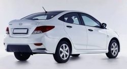 3 599 р. Пороги накладки Sport  Hyundai Solaris  RBr (2010-2017), KIA Rio  3 QB (2011-2017) (Неокрашенные)  с доставкой в г. Санкт‑Петербург. Увеличить фотографию 6