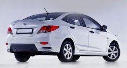 3 599 р. Пороги накладки Sport Hyundai Solaris RBr седан дорестайлинг (2010-2014) (Неокрашенные)  с доставкой в г. Санкт‑Петербург. Увеличить фотографию 7