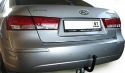 7 299 р. Фаркоп Лидер Плюс Hyundai Sonata NF рестайлинг (2007-2010) (Без электропакета)  с доставкой в г. Санкт‑Петербург. Увеличить фотографию 1