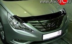 539 р. Дефлектор капота NovLine Hyundai Sonata YF (2009-2014)  с доставкой в г. Санкт‑Петербург. Увеличить фотографию 1