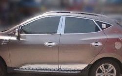 3 749 р. Накладки на верхнюю часть по периметру окон боковых дверей СТ  Hyundai Tucson  LM (2010-2017) (Неокрашенные)  с доставкой в г. Санкт‑Петербург. Увеличить фотографию 1