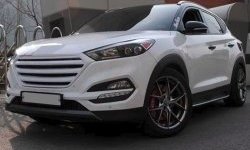 9 649 р. Решётка радиатора CT Hyundai Tucson LM (2010-2017) (Неокрашенная)  с доставкой в г. Санкт‑Петербург. Увеличить фотографию 5