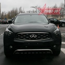 29 384 р. Защита переднего бампера Souz-96 (d60) INFINITI EX35 J50 (2007-2013)  с доставкой в г. Санкт‑Петербург. Увеличить фотографию 2