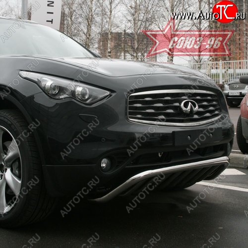 29 384 р. Защита переднего бампера Souz-96 (d60) INFINITI EX35 J50 (2007-2013)  с доставкой в г. Санкт‑Петербург