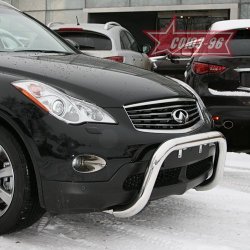 Защита переднего бампера Souz-96 (d76) INFINITI EX35 1 J50 (2007-2013)