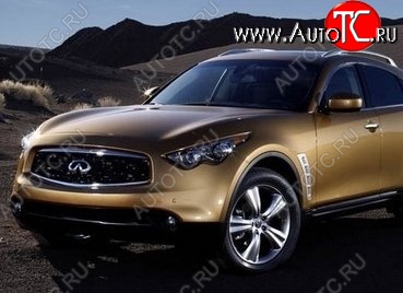 17 299 р. Накладка на передний бампер CT INFINITI FX35 S50 дорестайлинг (2002-2005) (Неокрашенная)  с доставкой в г. Санкт‑Петербург