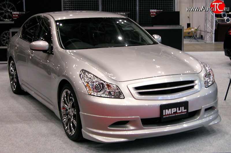 23 899 р. Накладка на передний бампер Impul INFINITI G35 V36 седан (2006-2015) (Неокрашенная)  с доставкой в г. Санкт‑Петербург