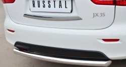 14 999 р. Одинарная защита заднего бампера из трубы диаметром 63 мм SLITKOFF INFINITI JX35 (2012-2014)  с доставкой в г. Санкт‑Петербург. Увеличить фотографию 2