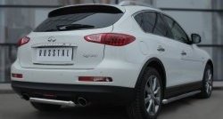 9 999 р. Защита порогов из круглой трубы диаметром 63 мм Russtal  INFINITI Qx50 (2014-2016)  с доставкой в г. Санкт‑Петербург. Увеличить фотографию 4