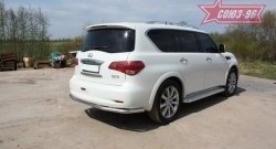 16 739 р. Защита заднего бампера Souz-96 (d60) INFINITI QX56 Z62 (2010-2013)  с доставкой в г. Санкт‑Петербург. Увеличить фотографию 1