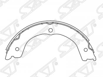 1 599 р. Колодки тормозные SAT (ручного тормоза)  INFINITI QX56  Z62 (2010-2013), INFINITI QX80  Z62 (2013-2014), Nissan Patrol  6 (2010-2014)  с доставкой в г. Санкт‑Петербург. Увеличить фотографию 1