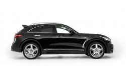 12 799 р. Пороги накладки Lorinser INFINITI QX70 S51 (2013-2020) (Неокрашенные)  с доставкой в г. Санкт‑Петербург. Увеличить фотографию 2