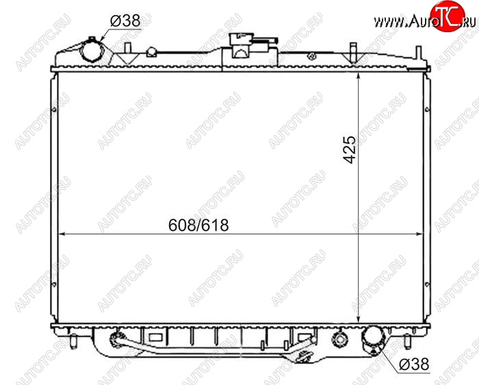 10 399 р. Радиатор двигателя (пластинчатый, 3.2, МКПП/АКПП) SAT Isuzu Bighorn UBS25GW,UBS69GW 5 дв. дорестайлинг (1991-1993)  с доставкой в г. Санкт‑Петербург