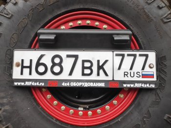 70 999 р. Бампер задний силовой РИФ (стандарт) Isuzu D-Max RT85 DoubleCab дорестайлинг (2011-2017) (С квадратом под фаркоп, калиткой и фонарями)  с доставкой в г. Санкт‑Петербург. Увеличить фотографию 4