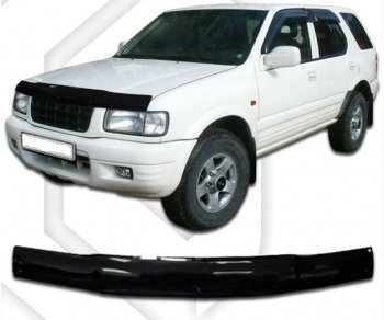 1 799 р. Дефлектор капота CA-Plastic  Isuzu Wizard (1998-2004) (Classic черный, Без надписи)  с доставкой в г. Санкт‑Петербург. Увеличить фотографию 1