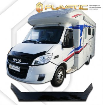 2 779 р. Дефлектор капота exclusive CA-Plastic  Iveco Baudi (2018-2024) (Classic полупрозрачный, без надписи)  с доставкой в г. Санкт‑Петербург. Увеличить фотографию 1