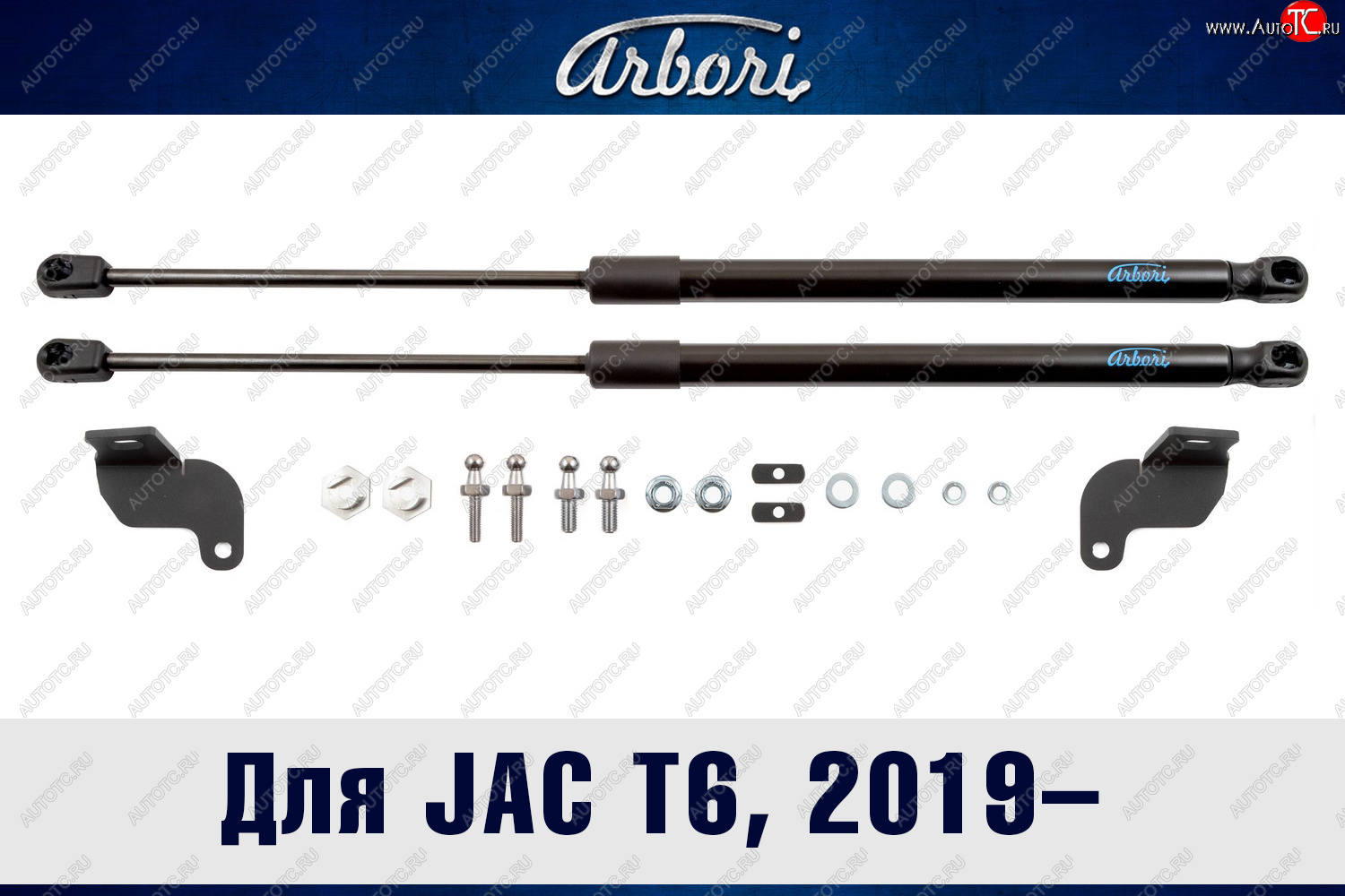 3 099 р. Упоры капота Arbori  JAC T6 (2018-2024)  с доставкой в г. Санкт‑Петербург