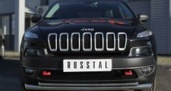 11 999 р. Защита переднего бампера (Trailhawk 2 трубыØ63 и 42 мм, нержавейка) Russtal    с доставкой в г. Санкт‑Петербург. Увеличить фотографию 1