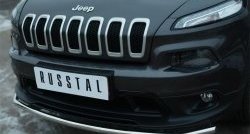 15 349 р. Одинарная защита переднего бампера из трубы диаметром 42 мм Russtal Jeep Cherokee KL дорестайлинг (2014-2017)  с доставкой в г. Санкт‑Петербург. Увеличить фотографию 4