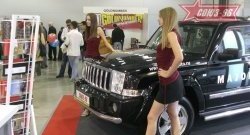 15 299 р. Защита переднего бампера одинарная Souz-96 (d76).  Jeep Commander (2006-2010)  с доставкой в г. Санкт‑Петербург. Увеличить фотографию 1